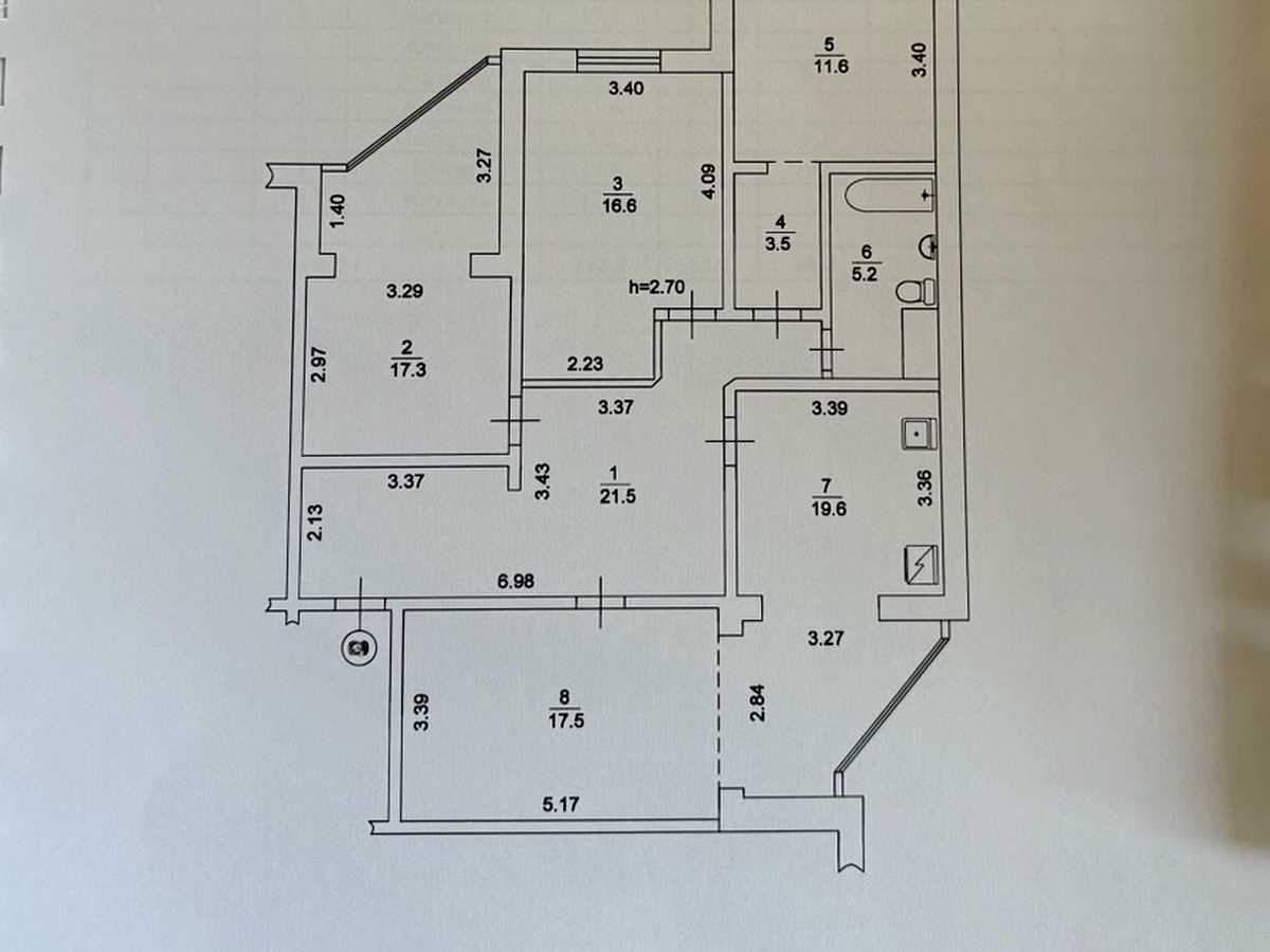 Квартира на вул. Милославська, 47-А в Києві, ID 295565, фото №20
