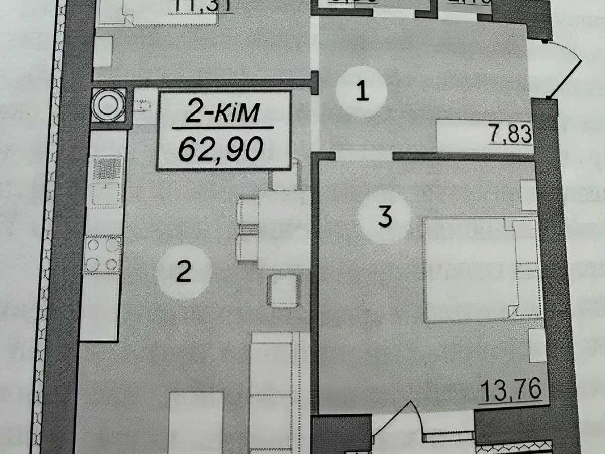 Квартира на пров. Ключний в Івано-Франківську, ID 388210, фото №11