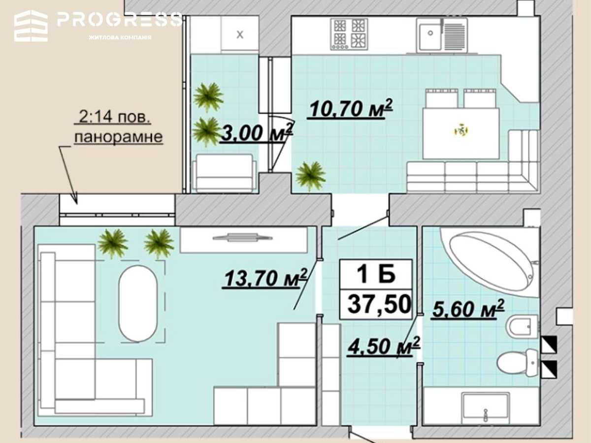 Квартира на вул. Княгинин в Івано-Франківську, ID 296696, фото №6
