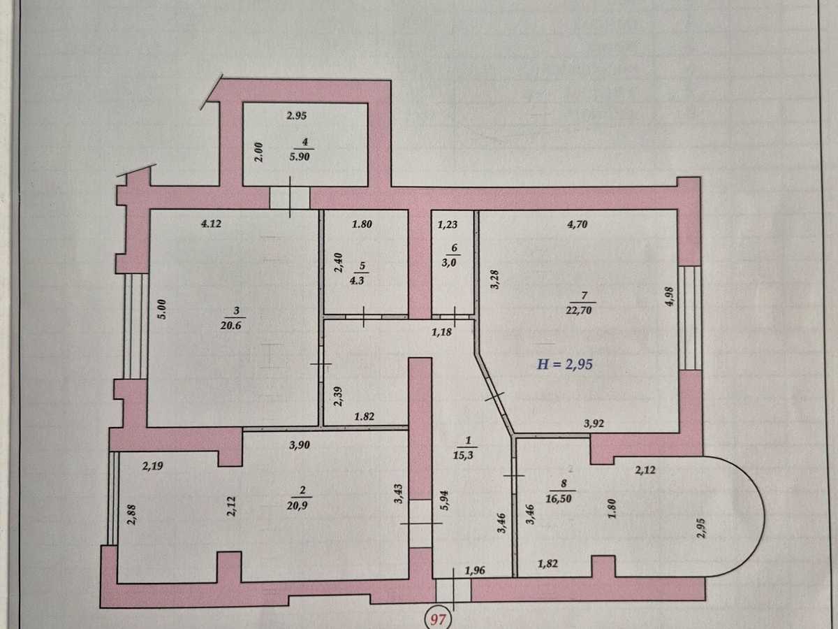 Квартира на вул. Сучасна, 8 в Кривому Розі, ID 296400, фото №21