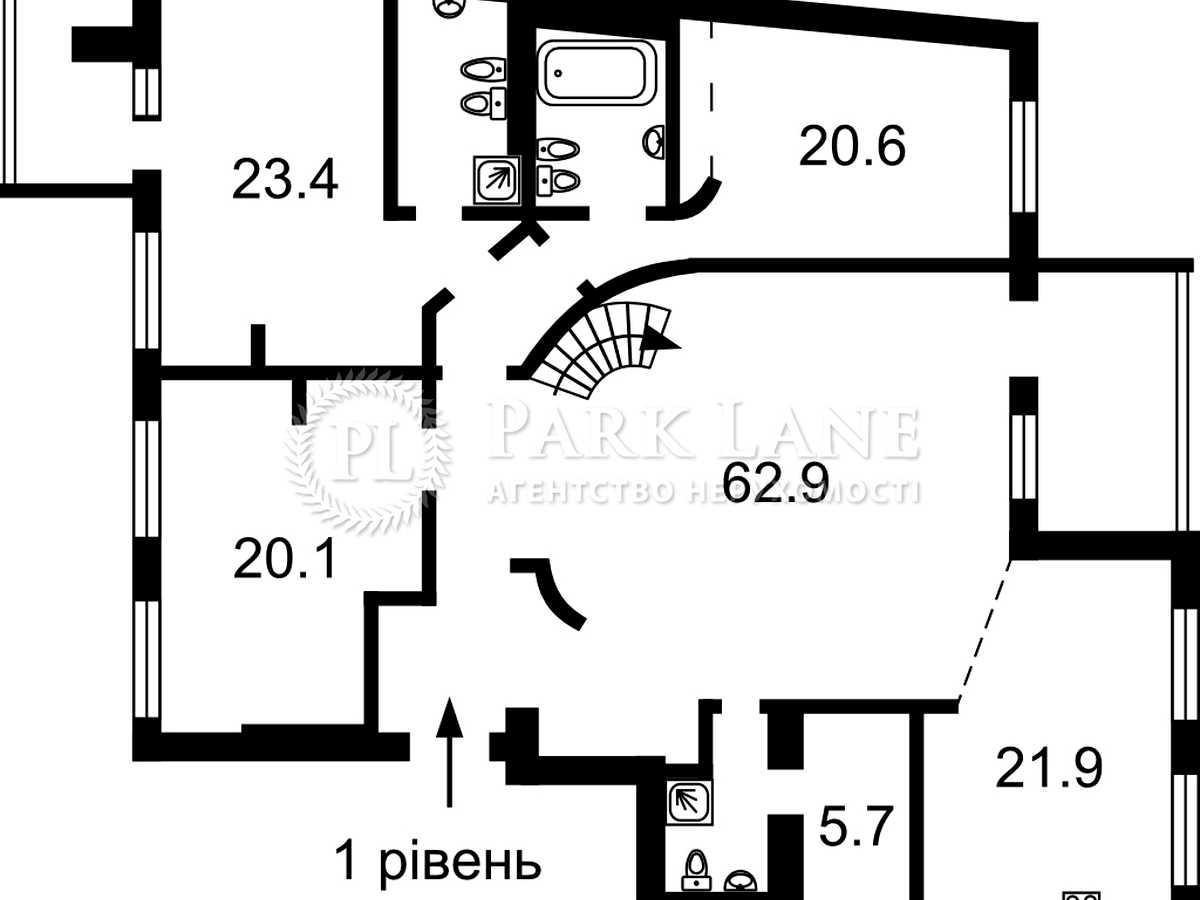 Квартира на вул. Велика Житомирська, 20-А в Києві, ID 298291, фото №22
