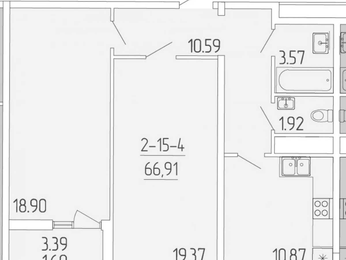 Квартира на вул. Краснова, 1-В в Одесі, ID 298927, фото №2