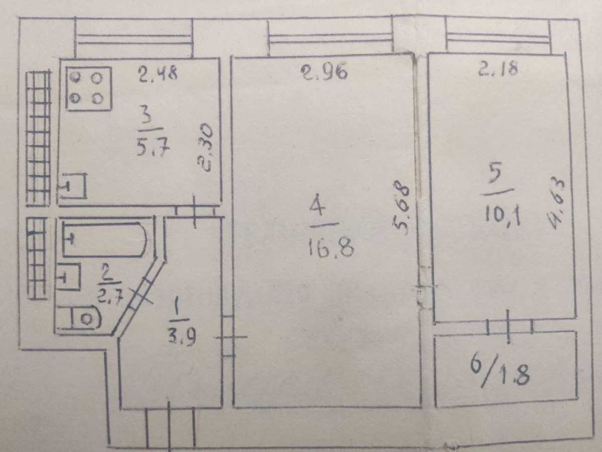 Квартира на вул. Криворіжсталі, 9 в Кривому Розі, ID 300133, фото №13