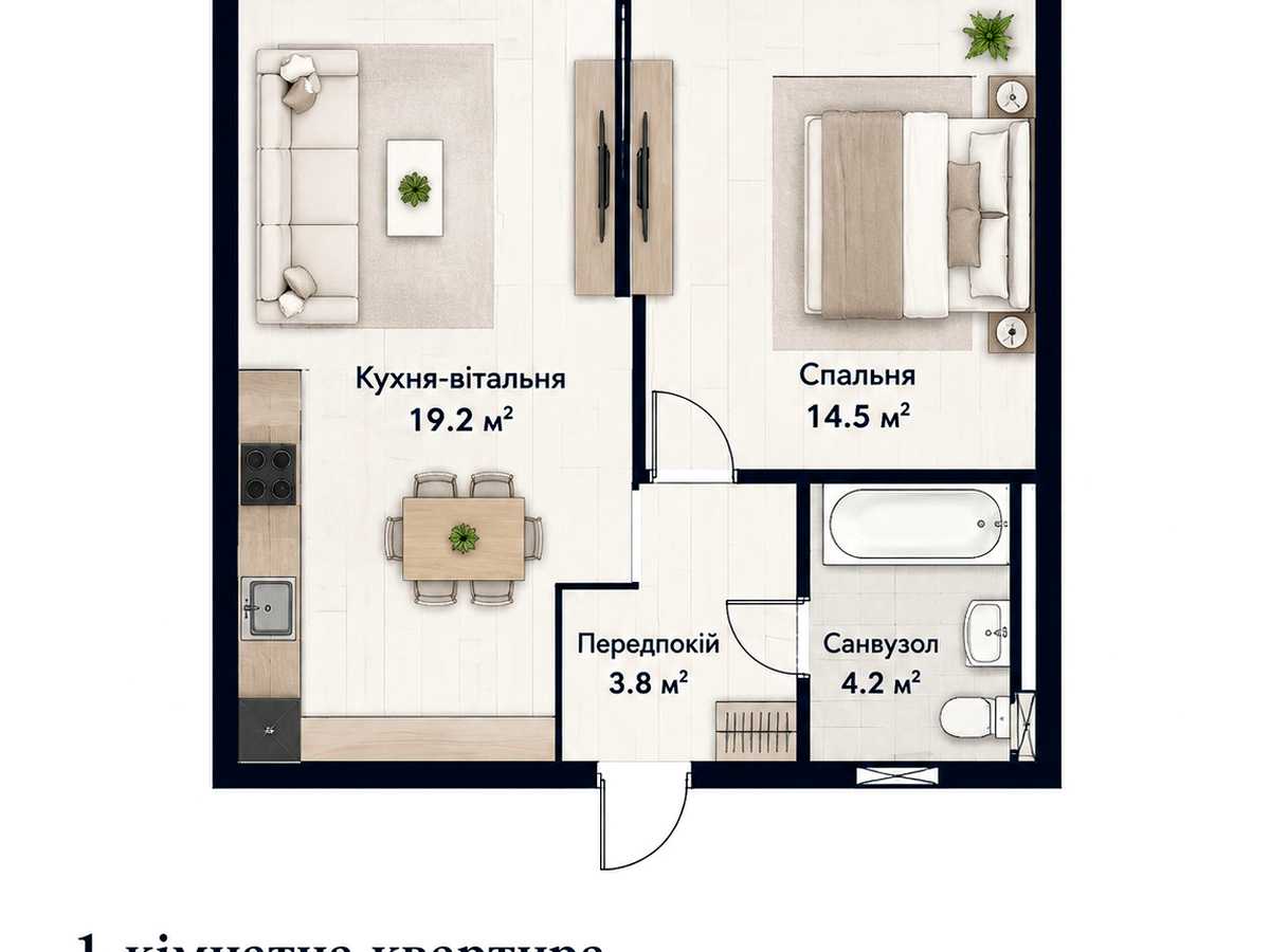 Квартира на вул. Михайла Максимовича, 28-Е в Києві, ID 300772, фото №31