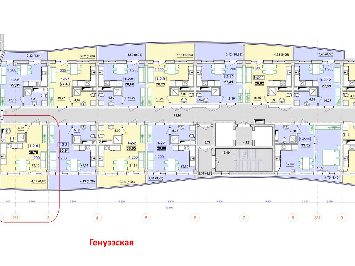 Квартира на вул. Аркадійське плато, 5 в Одесі, ID 301386, фото №22
