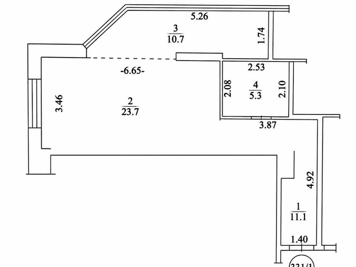 Квартира на вул. Андрія Верхогляда, 14-А в Києві, ID 302483, фото №13