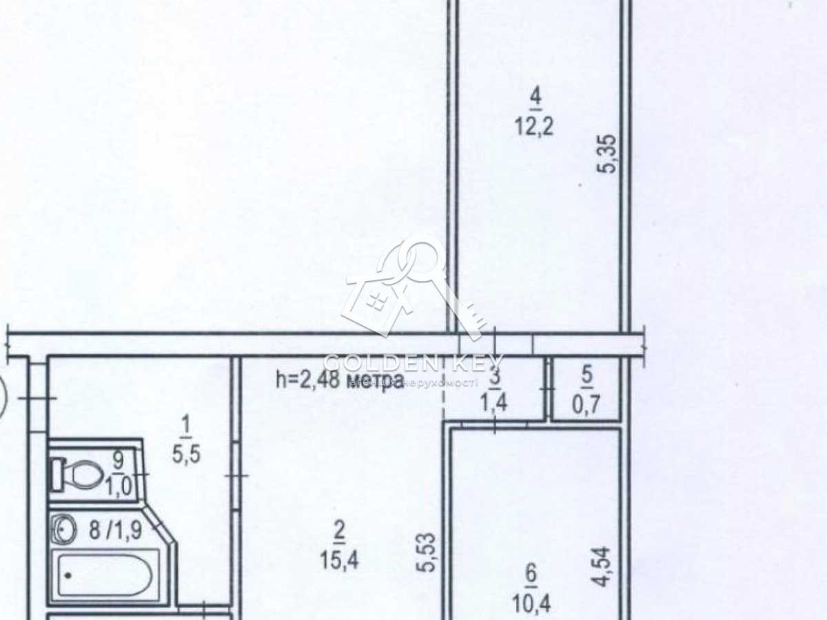 Квартира на вул. Кармелюка, 19 в Кривому Розі, ID 302717, фото №13