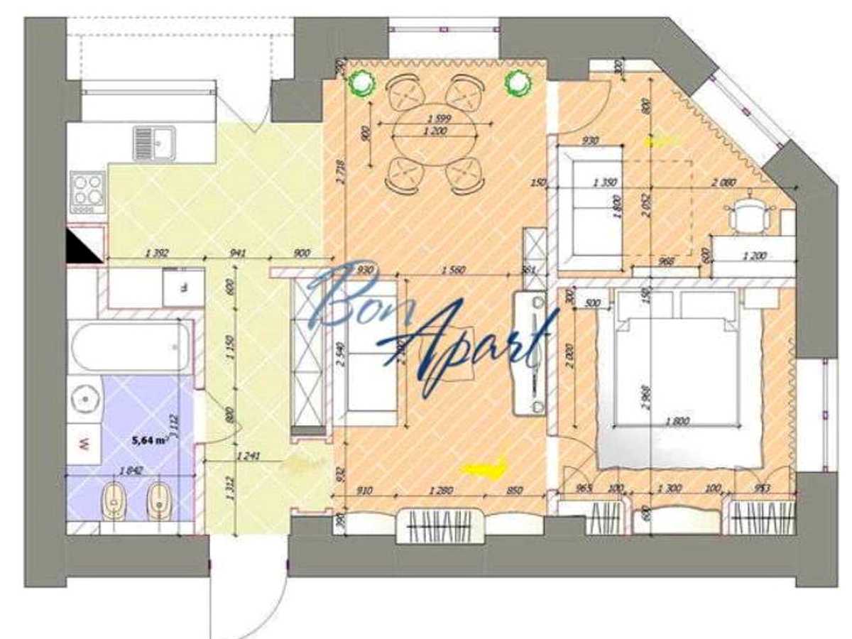 Квартира на вул. Хрещатик, 23 в Києві, ID 303238, фото №14