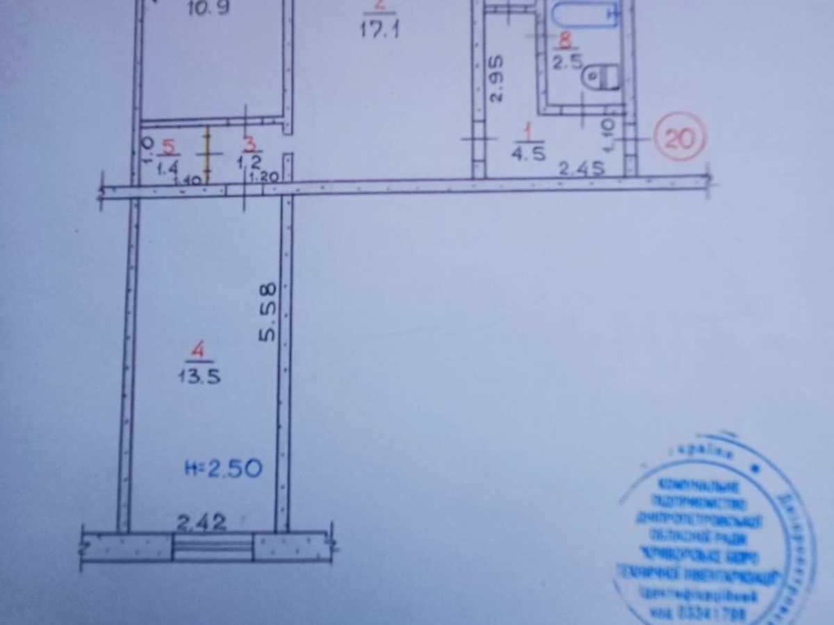 Квартира на вул. Соборності, 63 в Кривому Розі, ID 304337, фото №17