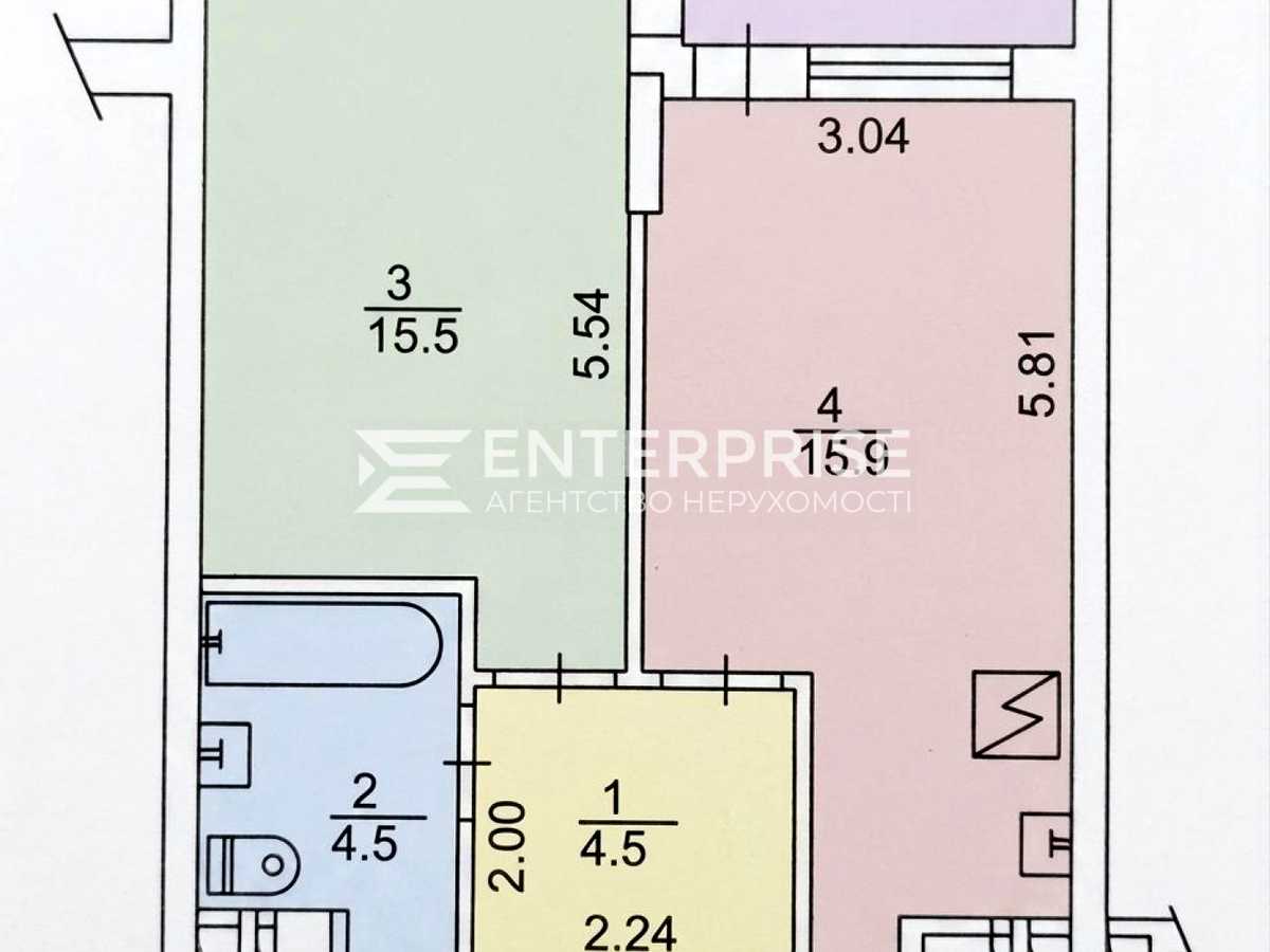 Квартира на просп. Європейського Союзу, 45-Б в Києві, ID 312907, фото №7