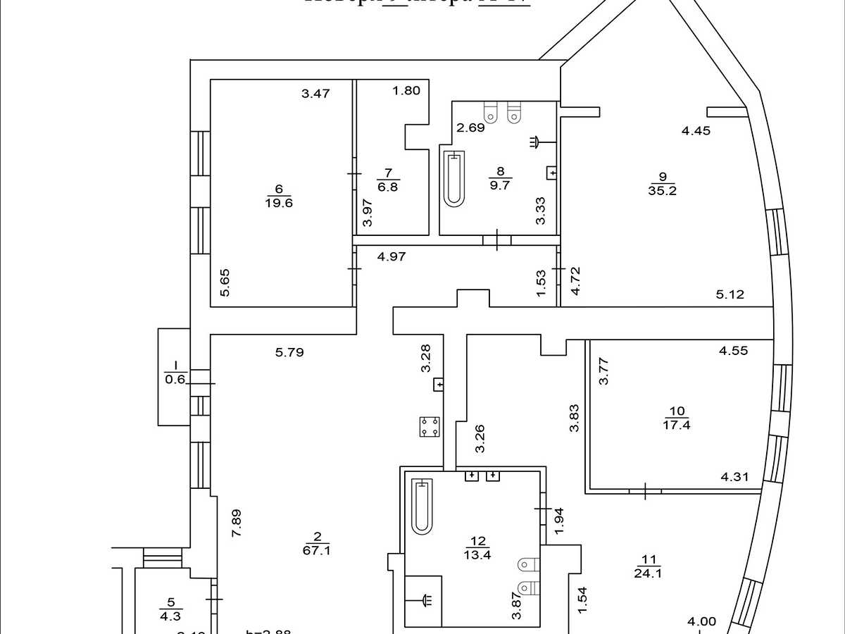 Квартира на вул. Гетьмана Павла Скоропадського, 39 в Києві, ID 313478, фото №22