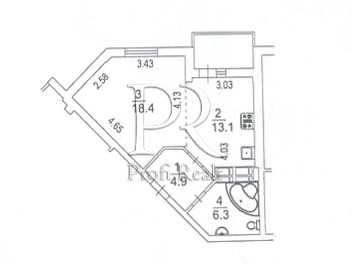 Квартира на вул. Микільсько-Слобідська, 8 в Києві, ID 313622, фото №13