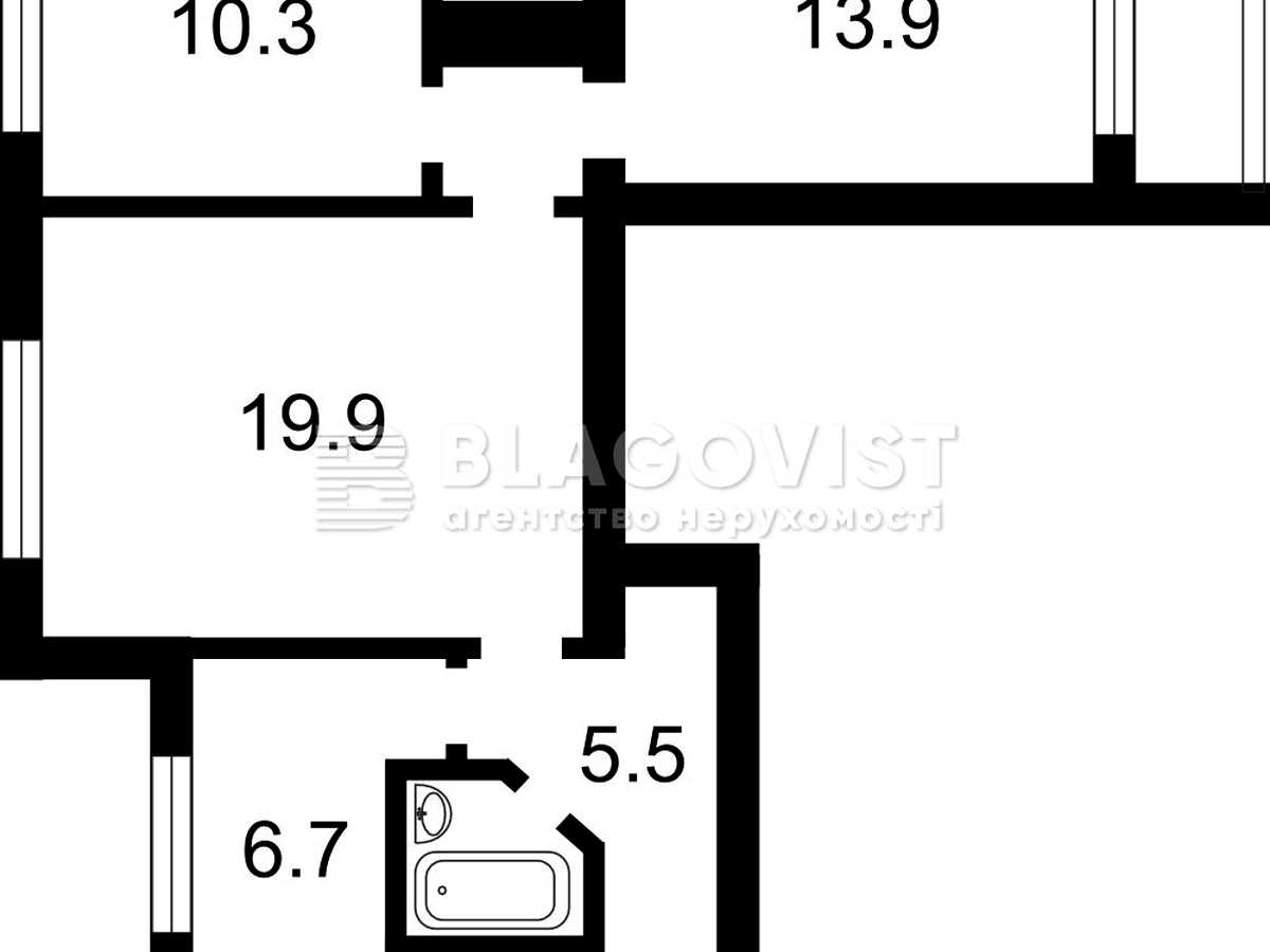 Квартира на просп. Берестейський, 20 в Києві, ID 393493, фото №17