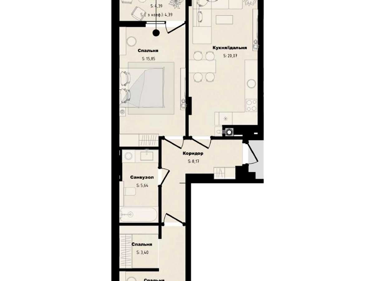 Квартира на вул. Бузкова, 2 в Львові, ID 313972, фото №6