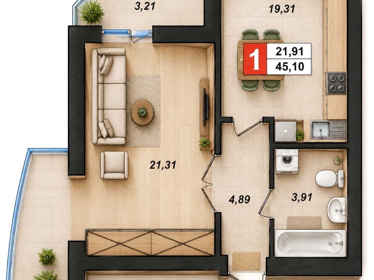 Квартира на вул. Прибузька, 5/1 в Хмельницькому, ID 391442, фото №18
