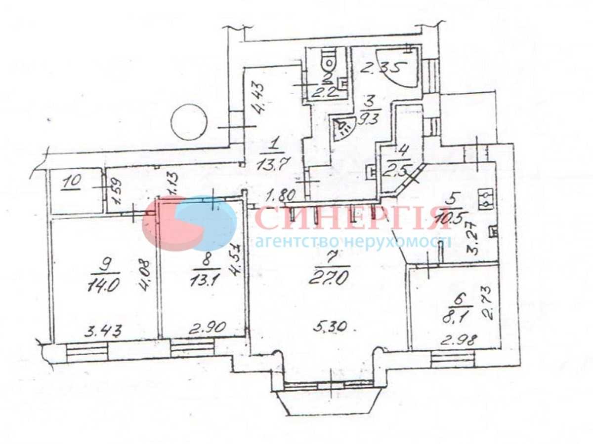 Квартира на вул. Івана Мазепи, 3Б в Києві, ID 398749, фото №19