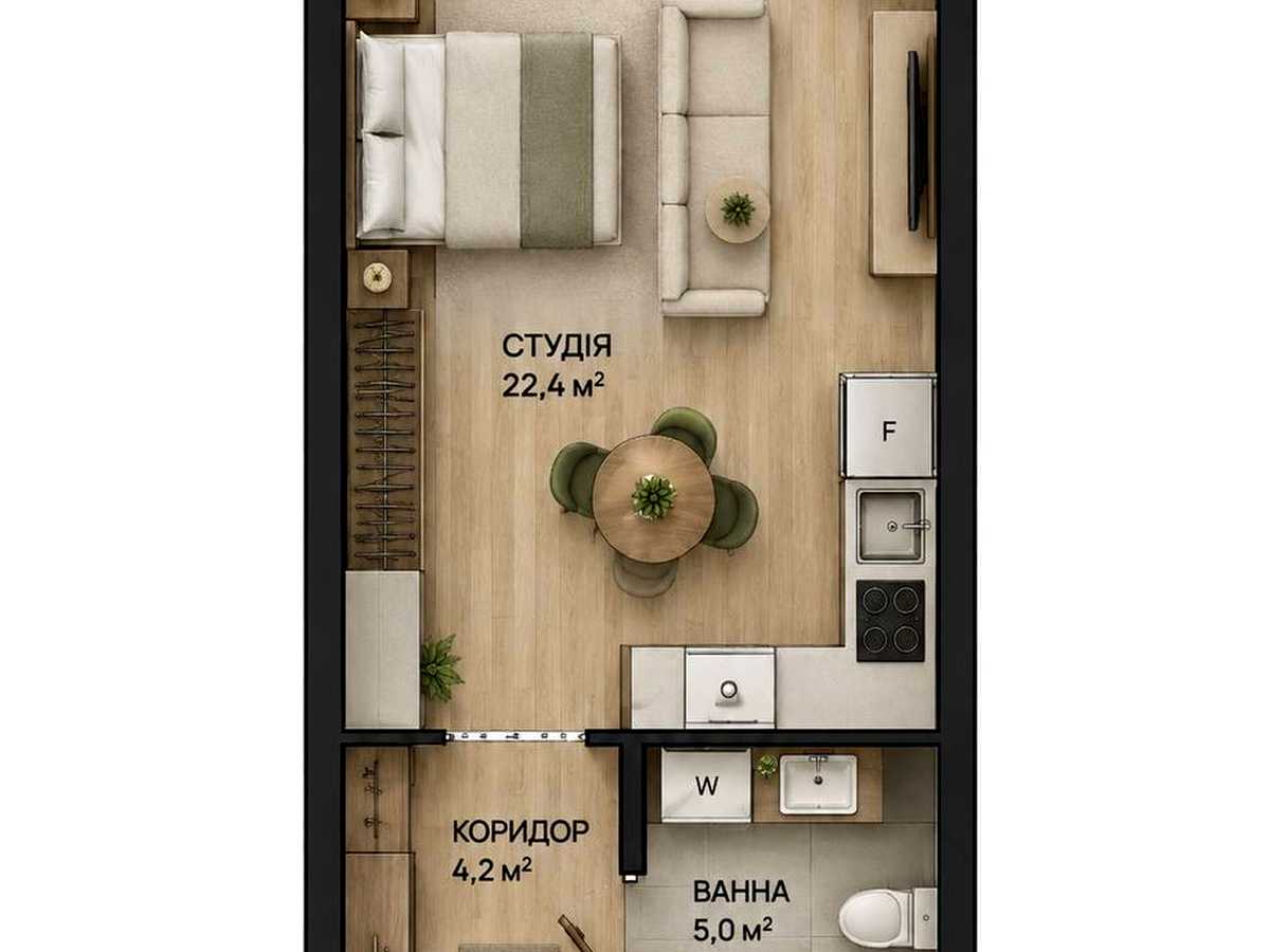 Квартира на вул. Юліана Целевича, 36-В в Івано-Франківську, ID 323208, фото №15