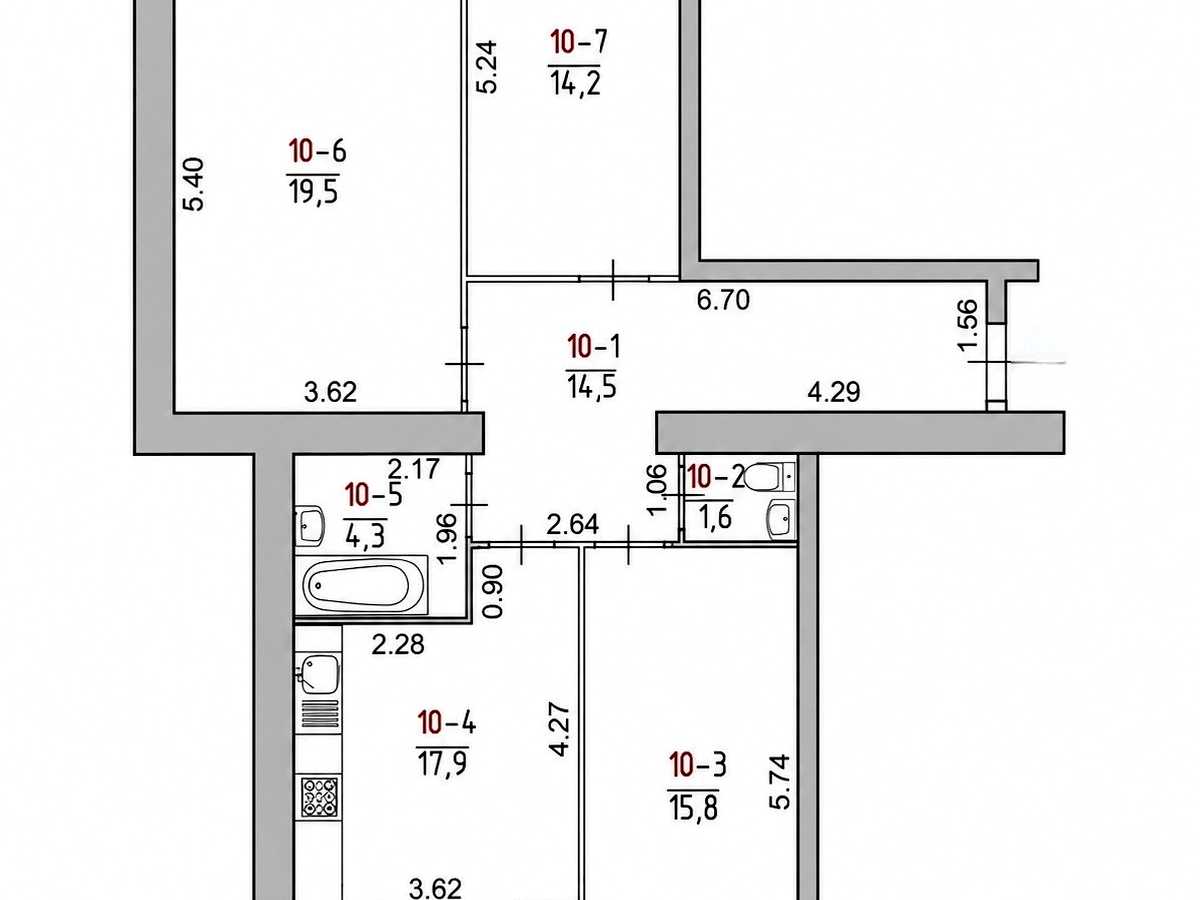 Квартира на вул. Володимира Великого в Тернополі, ID 322871, фото №23