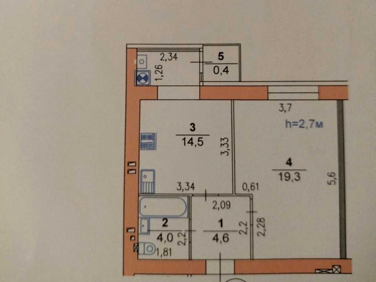 Квартира на вул. Панаса Мирного, 20/2 в Хмельницькому, ID 391677, фото №18