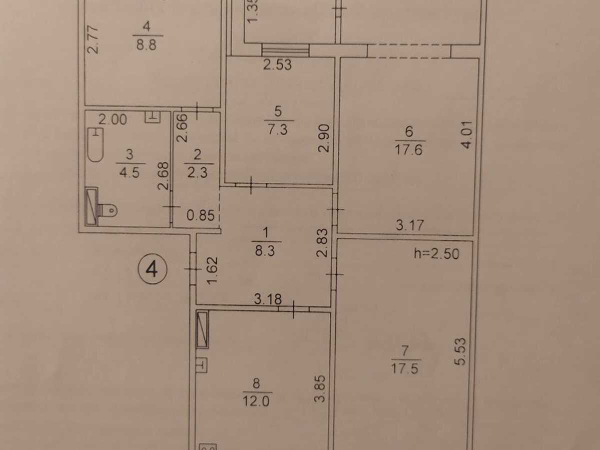Квартира на вул. Кургузова, 2 в Києві, ID 388281, фото №24