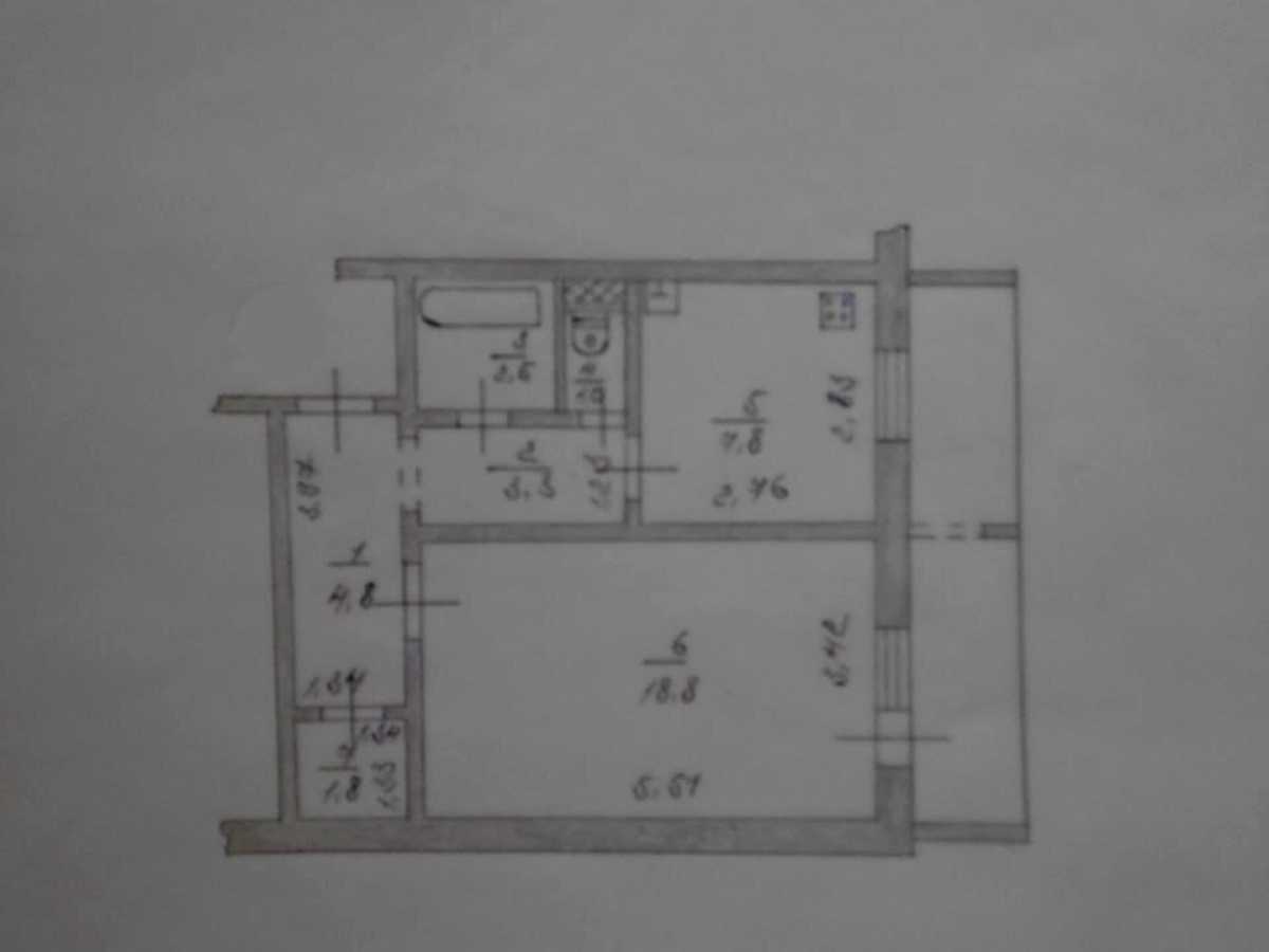 Квартира на вул. Кургузова, 3Б в Києві, ID 389067, фото №18