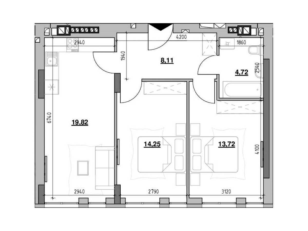 Квартира на вул. Тараса Шевченка, 31 в Львові, ID 324520, фото №7