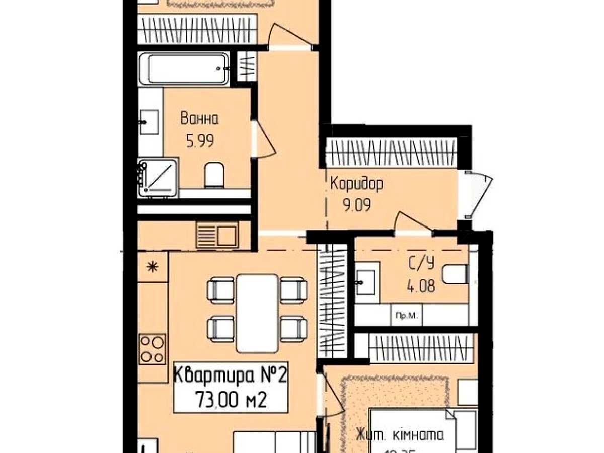 Квартира на вул. Володимирська, 39 в Ужгороді, ID 388625, фото №9