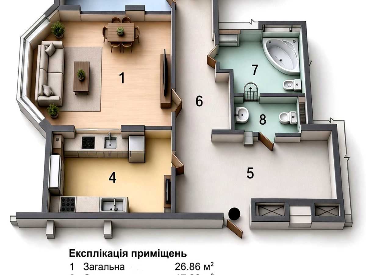 Квартира на вул. Каунаська, 2А в Київ, ID 326400, фото №2