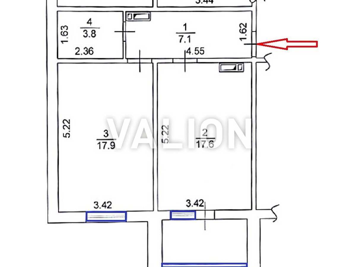 Квартира на вул. Кургузова, 11-В в Києві, ID 326885, фото №16