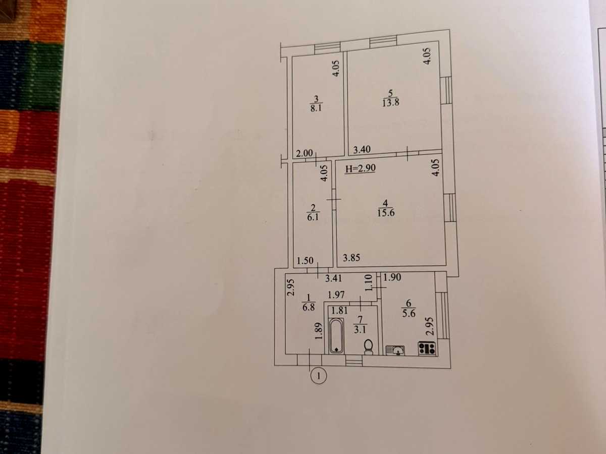Квартира на вул. Бориса Іваницького, 8 в Києві, ID 389036, фото №13