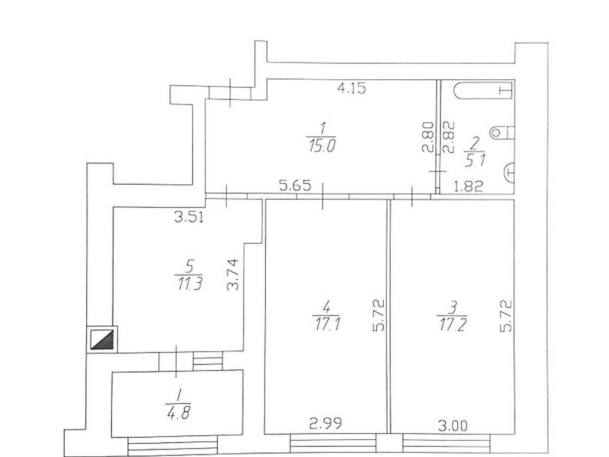 Квартира на вул. Лісова, 42-В в Чернігові, ID 327716, фото №26