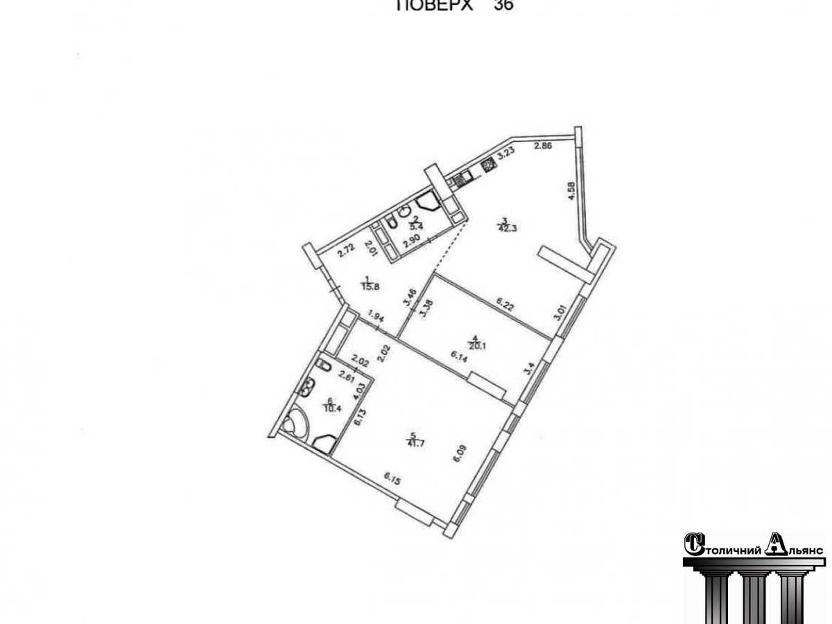 Квартира на просп. Берестейський, 11 к2, ID 393281, фото №1