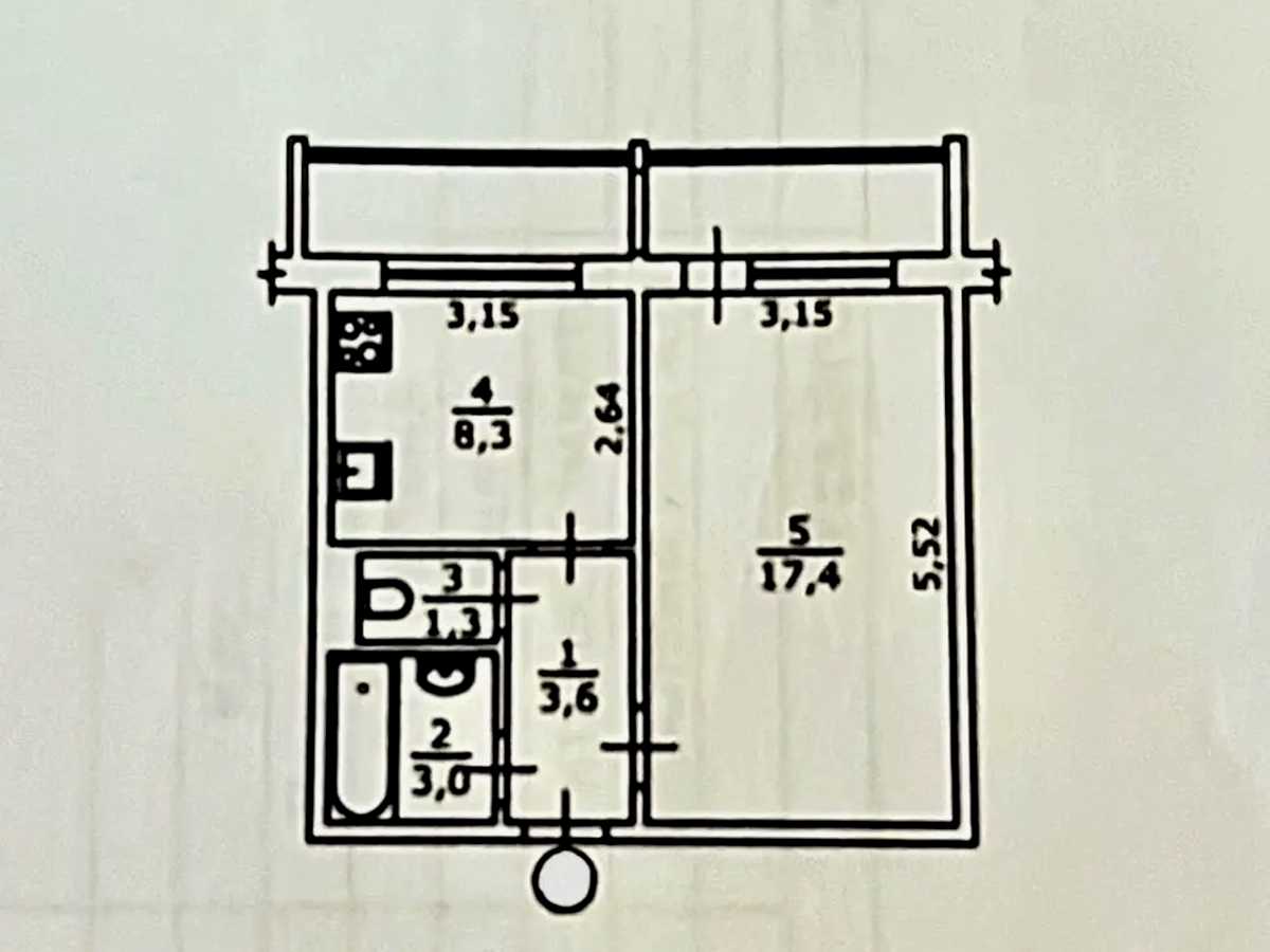 Квартира на вул. Милославська, 3 в Києві, ID 328900, фото №16
