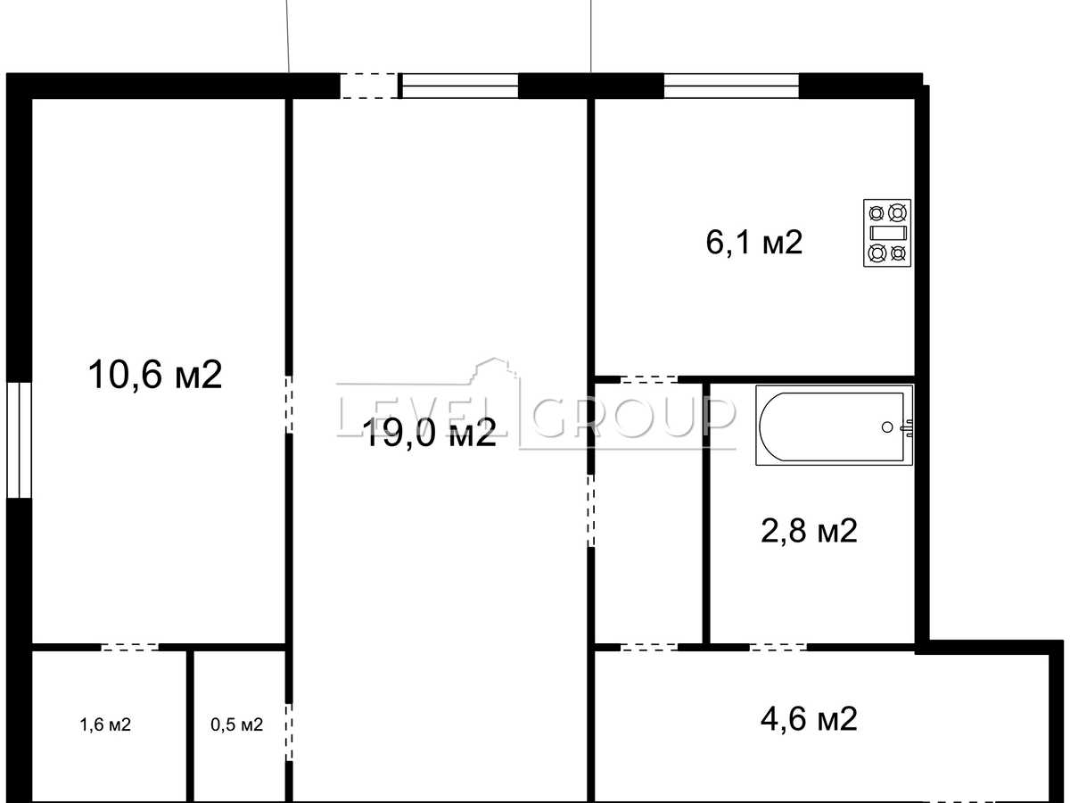 Квартира на вул. Джохара Дудаєва, 12 в Києві, ID 393261, фото №14