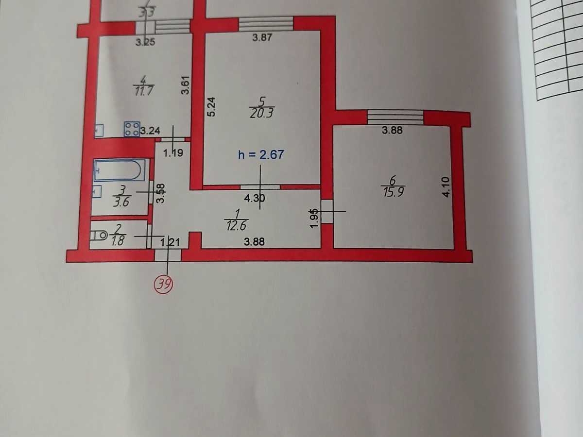 Квартира на вул. Героїв-Добровольців, 4в в Луцьку, ID 388672, фото №15