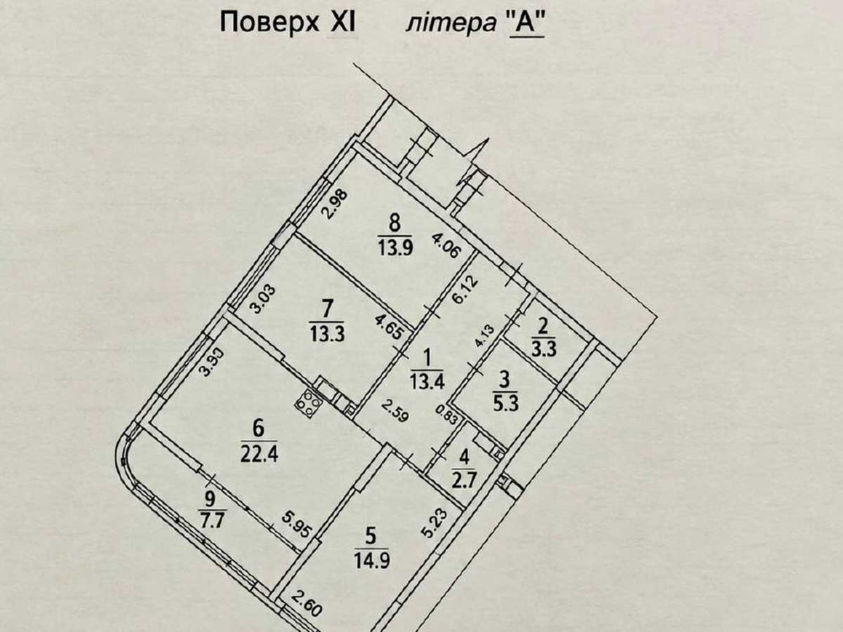 Квартира на Дніпровська набережна, 15-Ж в Києві, ID 333252, фото №15