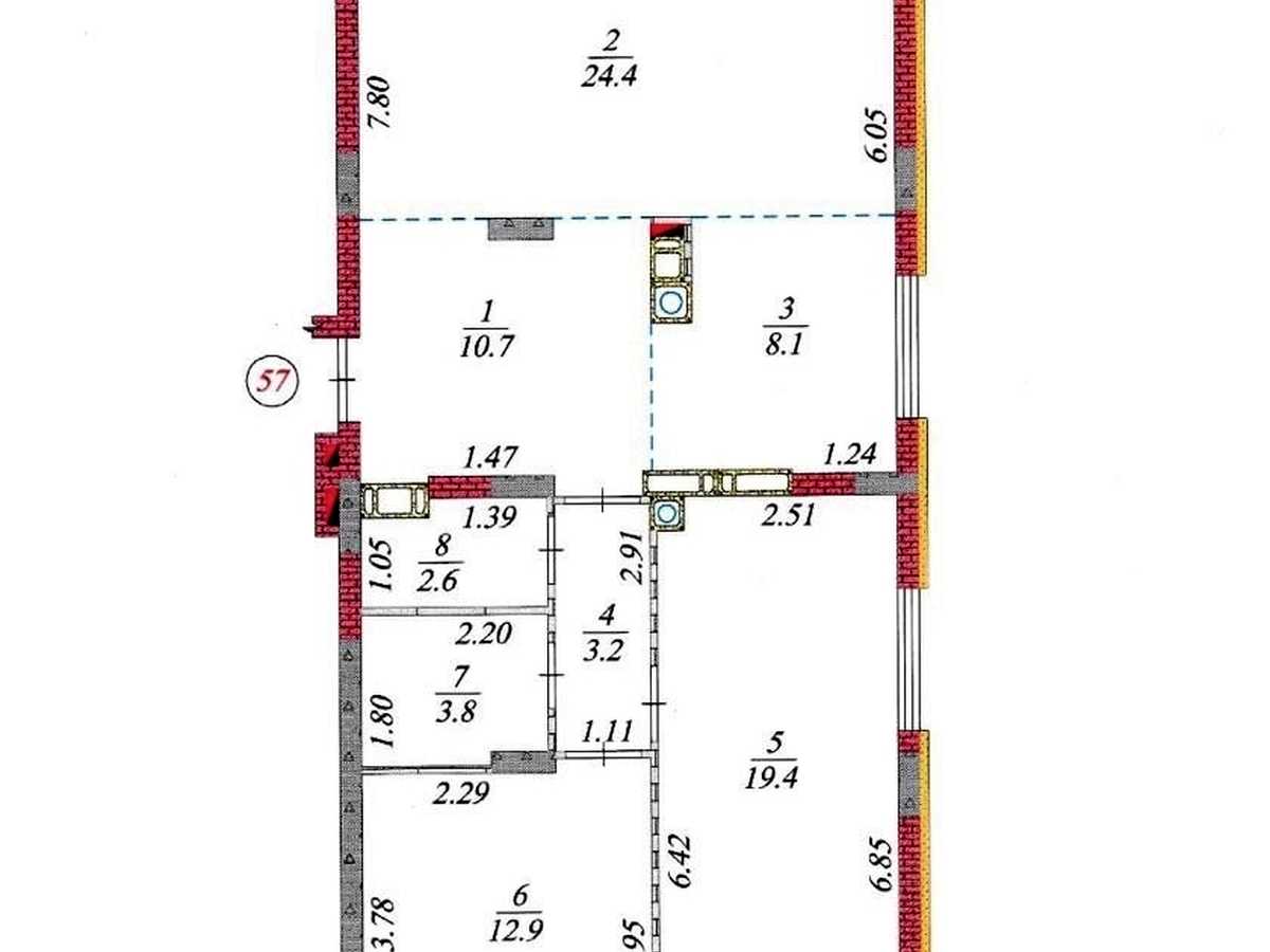 Квартира на пров. Богдана Ступки, 3 в Києві, ID 388264, фото №23