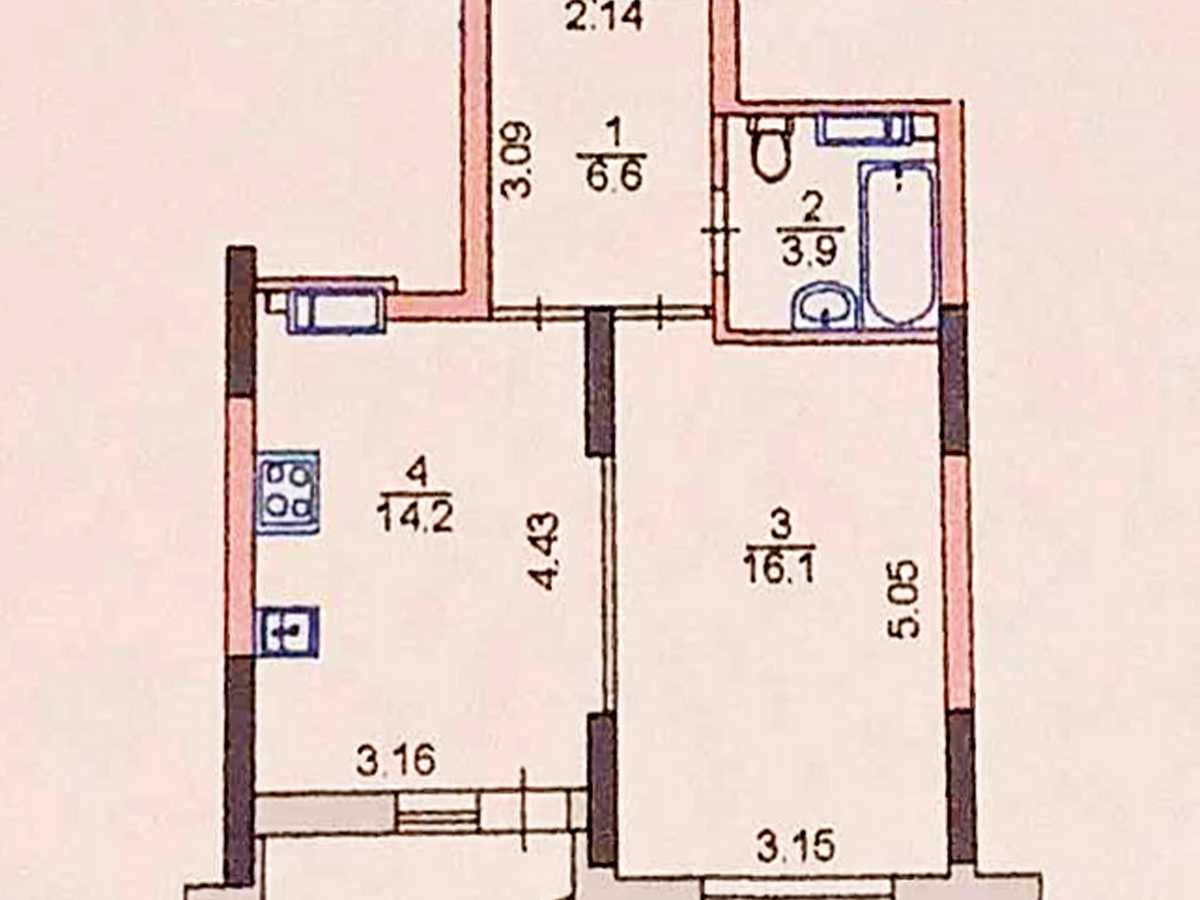 Квартира на вул. Миколи Кибальчича, 1-В в Київ, ID 335999, фото №4