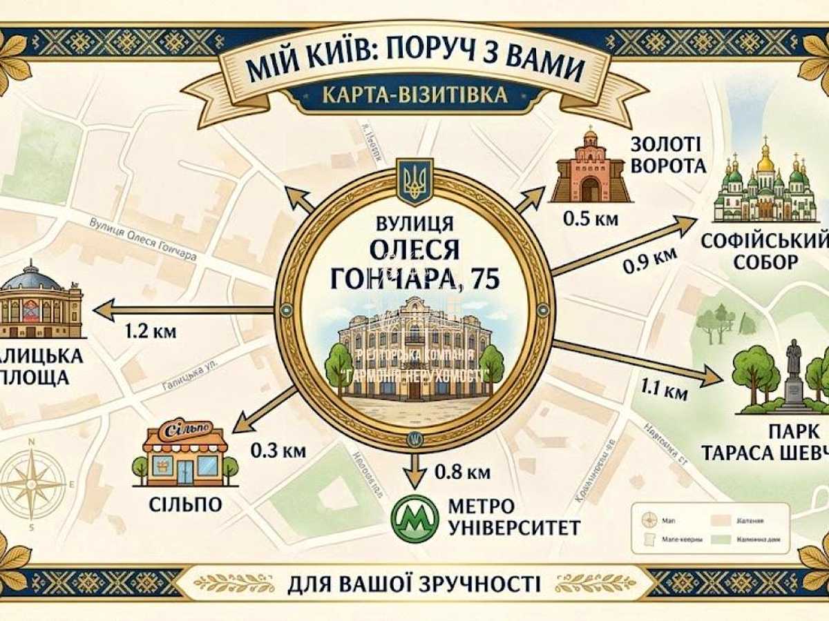 Квартира на вул. Олеся Гончара, 75 в Києві, ID 393185, фото №3