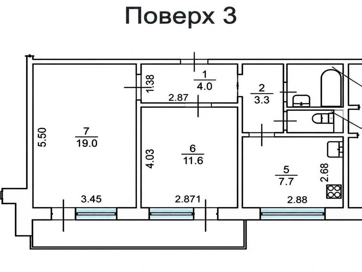 Квартира на вул. Ярослава Івашкевича, 5 в Києві, ID 337056, фото №9