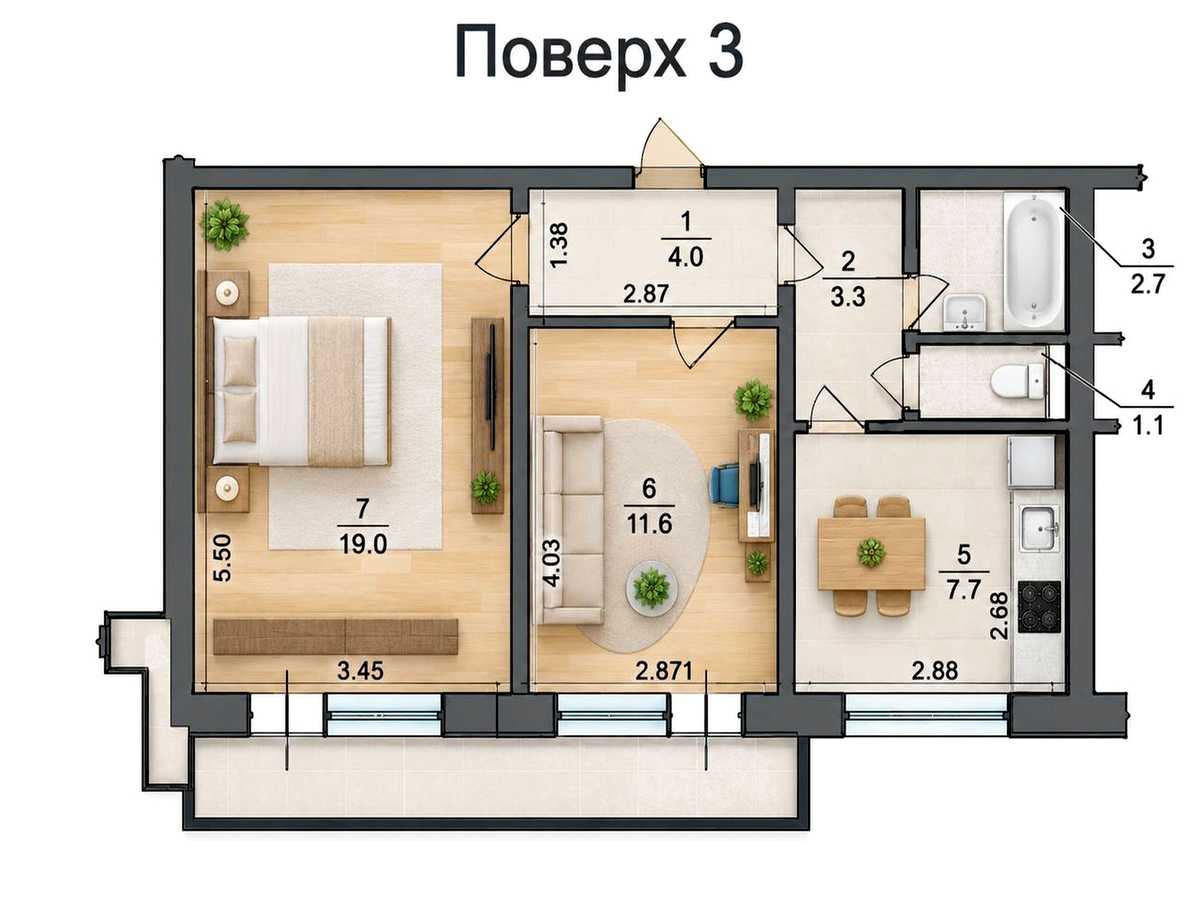 Квартира на вул. Ярослава Івашкевича, 5 в Києві, ID 337056, фото №10