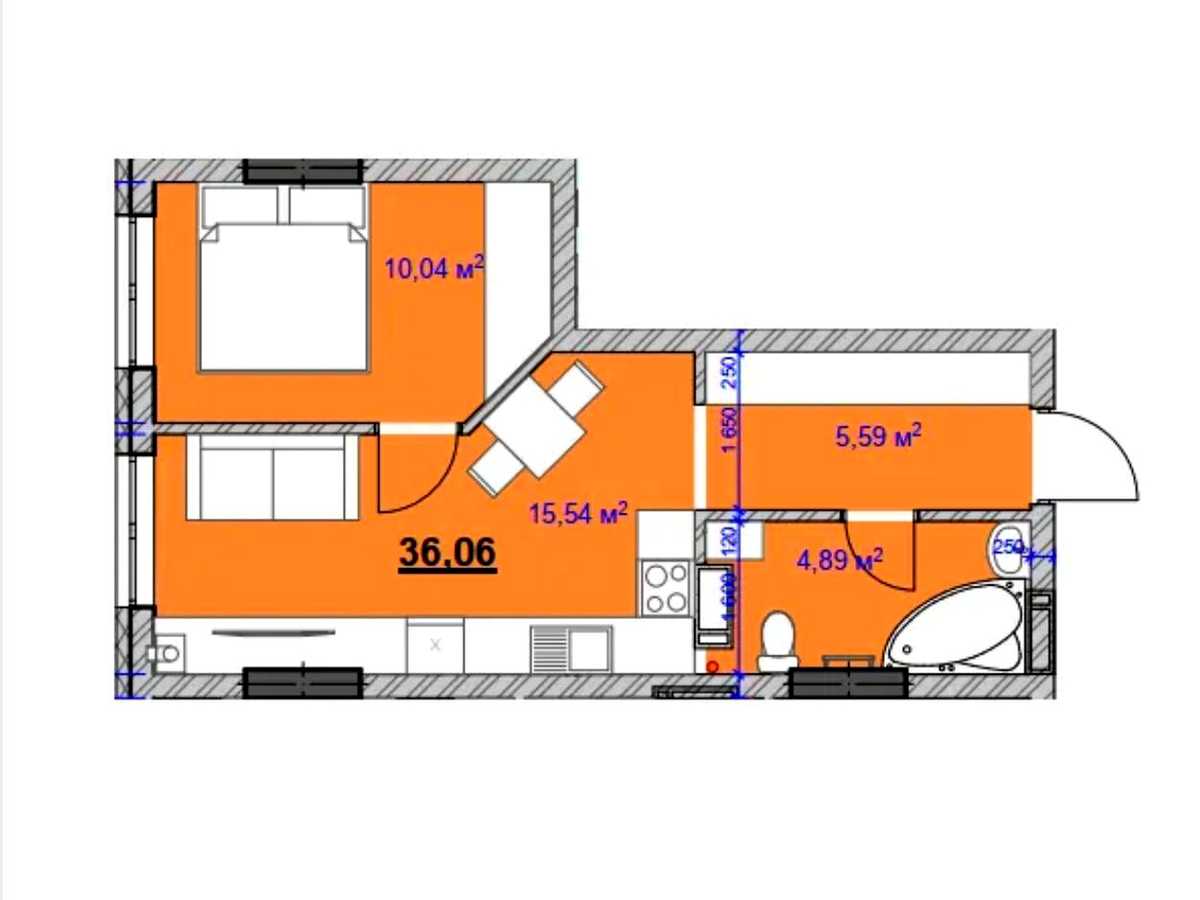 Квартира на вул. Юліана Целевича в Івано-Франківську, ID 392977, фото №6