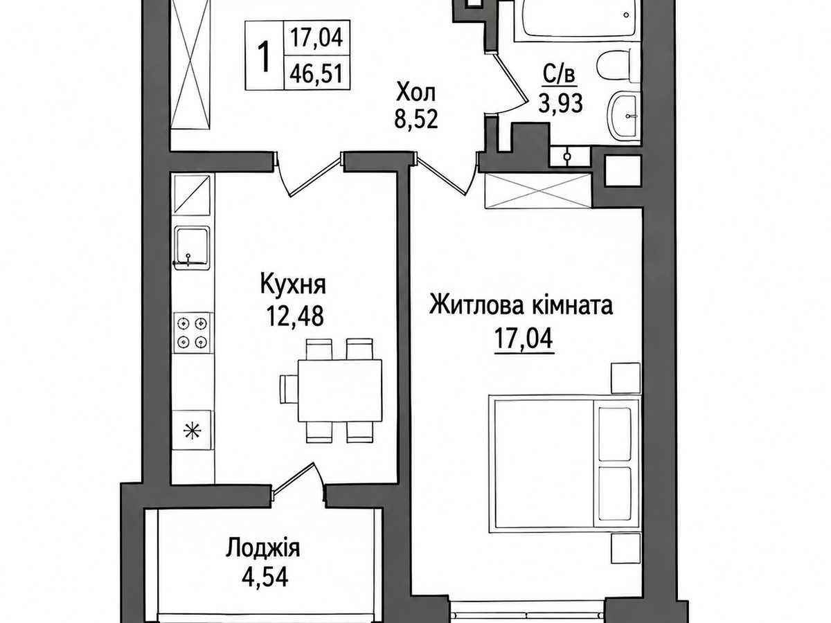 Квартира на вул. Героя України Олександра Щербанюка в Чернівцях, ID 339039, фото №18
