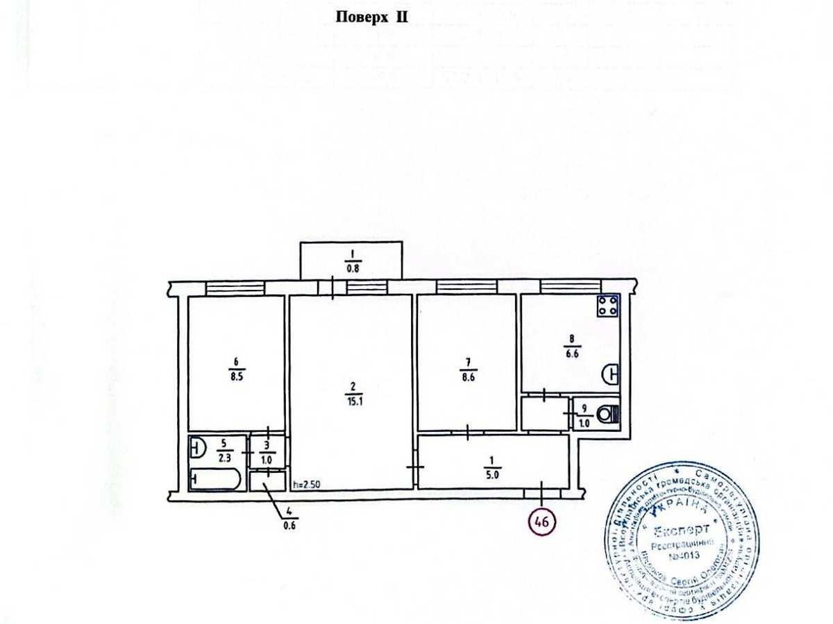 Квартира на вул. Тампере, 8Б в Києві, ID 393159, фото №23