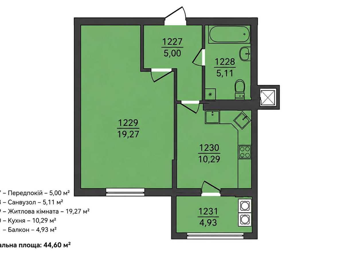 Квартира на вул. Озерна в Хмельницькому, ID 390046, фото №7
