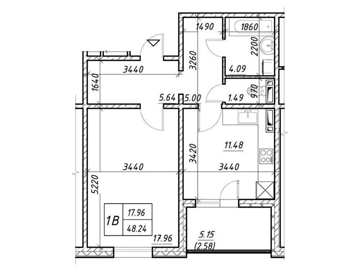 Квартира на вул. Меліоративна, 18А в Києві, ID 341744, фото №17