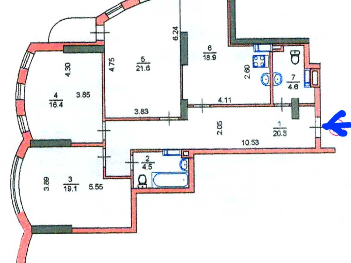 Квартира на просп. Соборності, 30 в Києві, ID 411877, фото №30