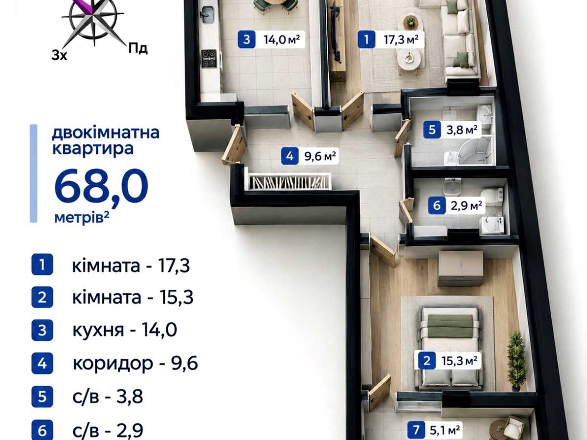 Квартира на вул. Надрічна в Івано-Франківську, ID 392903, фото №3