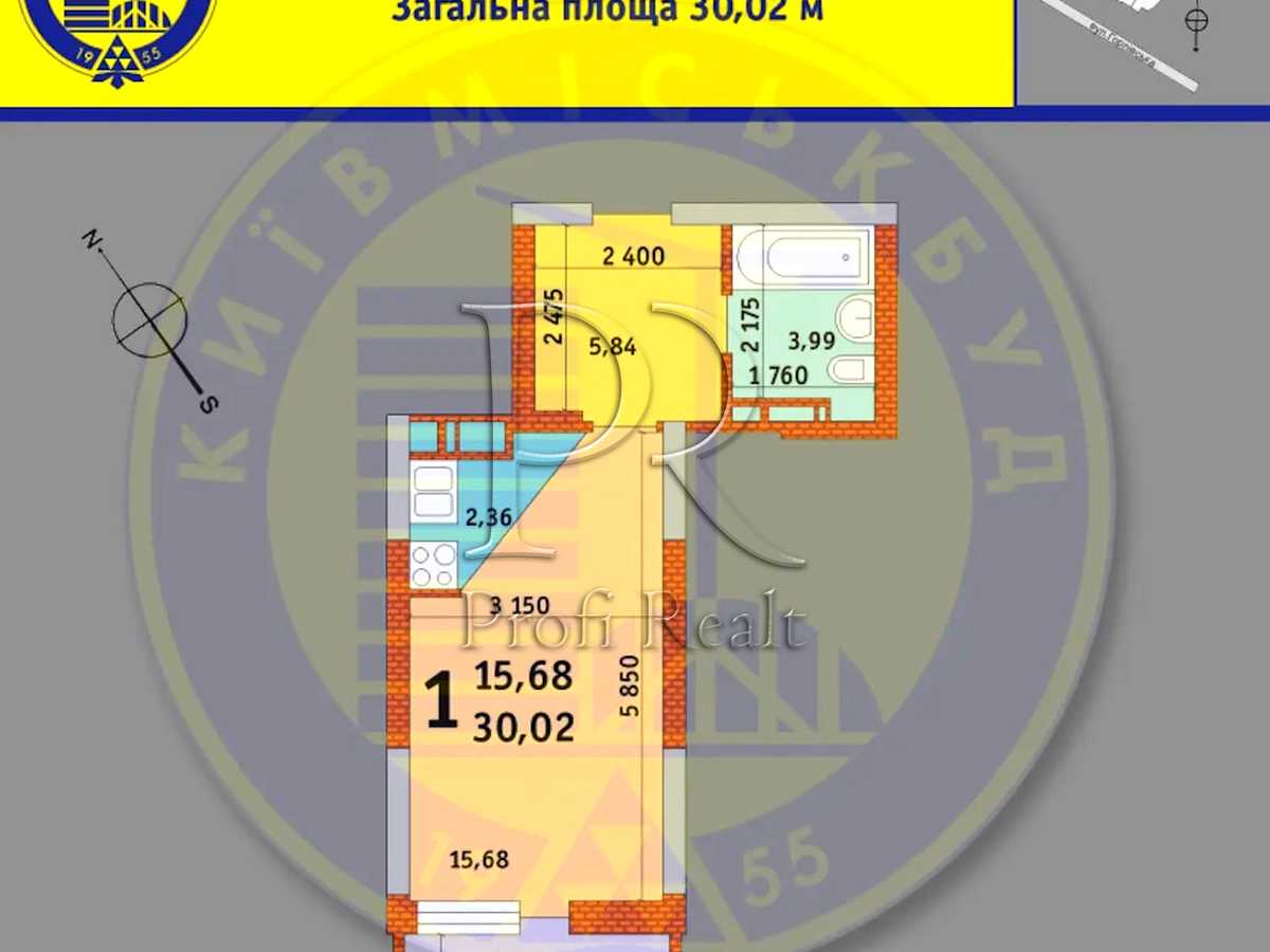 Квартира на шосе Харківське, 188 в Києві, ID 348258, фото №11