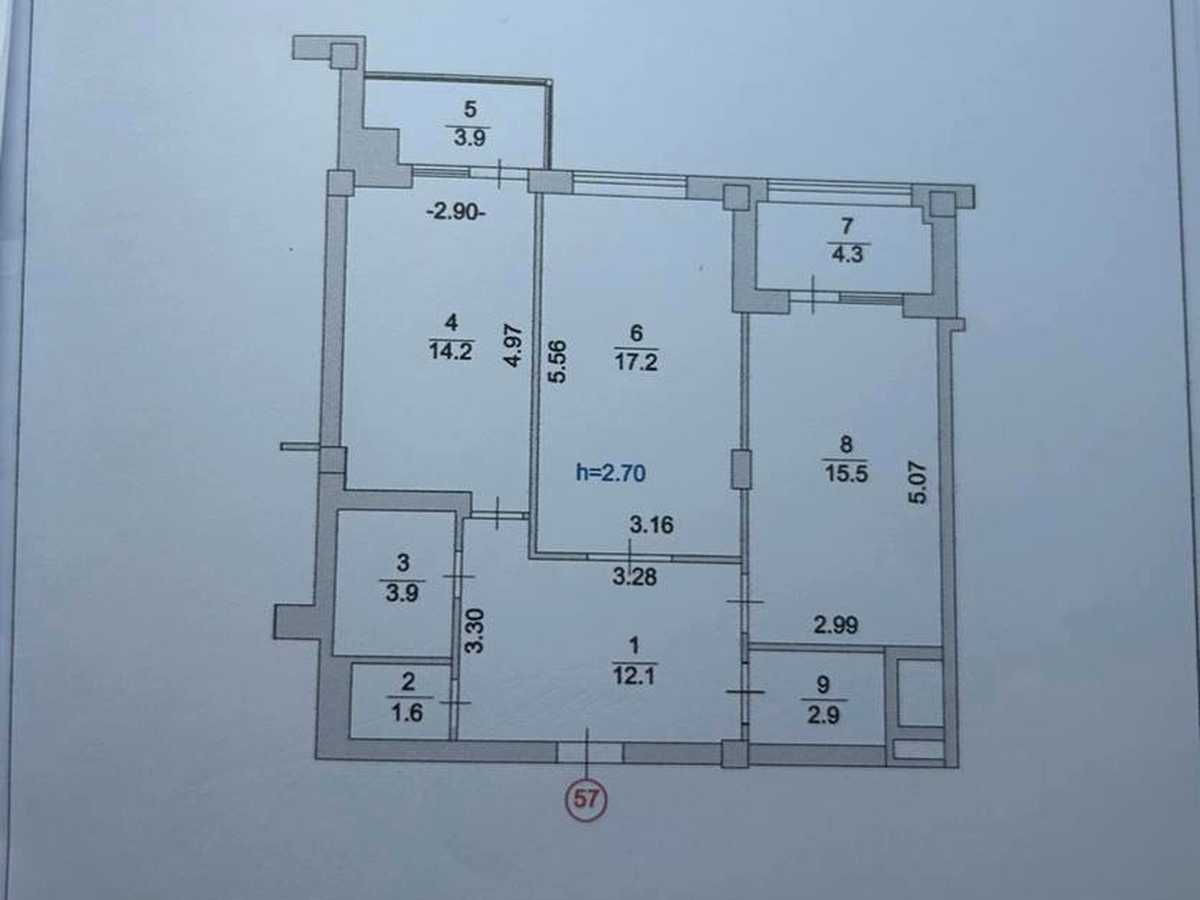 Квартира на вул. В'ячеслава Чорновола, 5А в Луцьку, ID 388664, фото №9